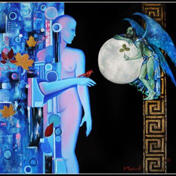 Peinture intitulée "Магия лунного света" par Vladimir Cherkasov, Œuvre d'art originale, Huile