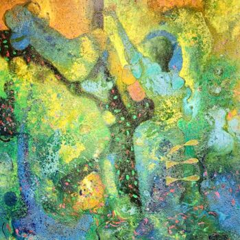Картина под названием "Banistas I" - Vladimir Cora, Подлинное произведение искусства, Акрил Установлен на Деревянная рама дл…