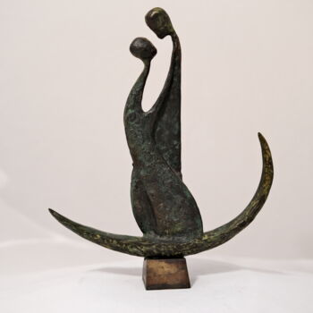Skulptur mit dem Titel "Lovers/Les Amoreux" von Vladimir Fomin, Original-Kunstwerk, Giesserei
