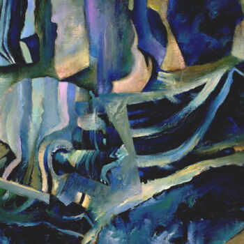 Pittura intitolato "Ловушка поздней пор…" da Vladimir Mrakov, Opera d'arte originale, Olio