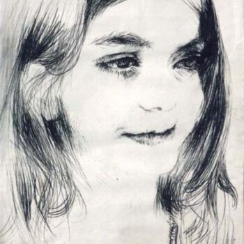 Zeichnungen mit dem Titel "Girl" von Vladimir Shahinyan, Original-Kunstwerk
