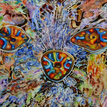 Картина под названием "Яркий мир" - Vladimir Troitsky, Подлинное произведение искусства, Масло