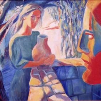 Peinture intitulée "The Spring (The Sou…" par Vladimir Zagitov, Œuvre d'art originale, Huile