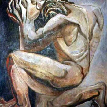 Картина под названием "Repentance of Peter" - Vladimir Zagitov, Подлинное произведение искусства, Масло