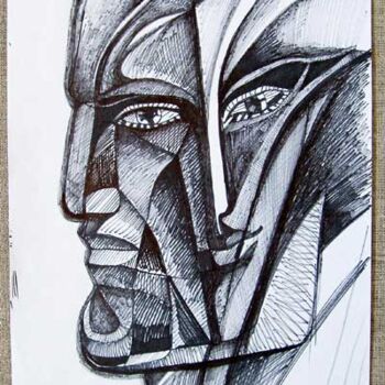 Drawing titled "double" by Vladimir Zagitov, Original Artwork