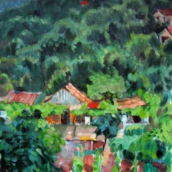 Painting titled "Summer in Bulgary" by Vladimirs Ilibajevs, Original Artwork, Oil