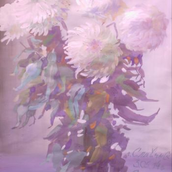 Painting titled "Flowers."Цветы"" by Vladimir Trutko, Original Artwork, Acrylic