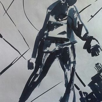 Картина под названием "Славянск 2014г Сожг…" - Владимир Трутко, Подлинное произведение искусства, Другой