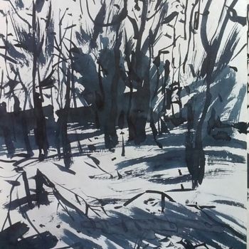 Peinture intitulée "Раненные деревья. С…" par Vladimir Trutko, Œuvre d'art originale, Autre
