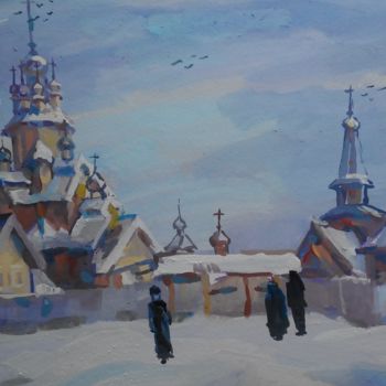 Картина под названием "All Saints Church,"…" - Владимир Трутко, Подлинное произведение искусства, Акрил