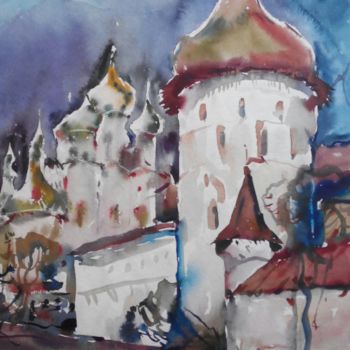 Pintura titulada "Suzdal"Суздаль"" por Vladimir Trutko, Obra de arte original, Acuarela