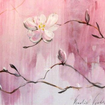 「Magnolia」というタイトルの絵画 Vladin Vladevによって, オリジナルのアートワーク, オイル
