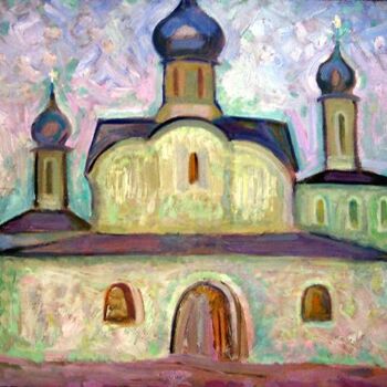 Pintura titulada "Temple à Zamoskvore…" por Vladislav Aristov, Obra de arte original