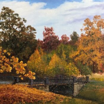 Peinture intitulée "Осень" par Vladislav Simonov, Œuvre d'art originale, Huile