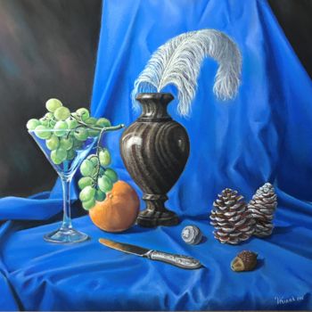 "Still life in blue." başlıklı Tablo Vlad Kirak tarafından, Orijinal sanat, Pastel