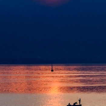 Фотография под названием "golden sunset at la…" - Vladoyan, Подлинное произведение искусства, Цифровая фотография