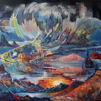 Painting titled "Четыре стихии" by Vlkorotchenko, Original Artwork, Other