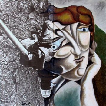 Pittura intitolato "L'attenzione" da Vittorio Losito, Opera d'arte originale