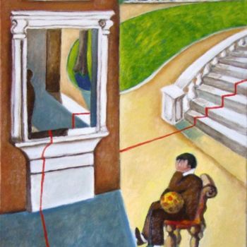 Pittura intitolato "l'attesa" da Vittorio Losito, Opera d'arte originale