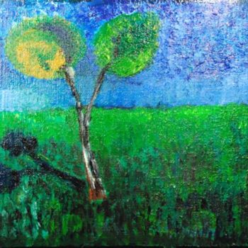 Painting titled "cherry tree" by Vodevsh, Original Artwork