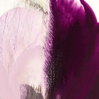 Malerei mit dem Titel "Abstract flower #4" von Volha Umerankova, Original-Kunstwerk, Digitaldruck