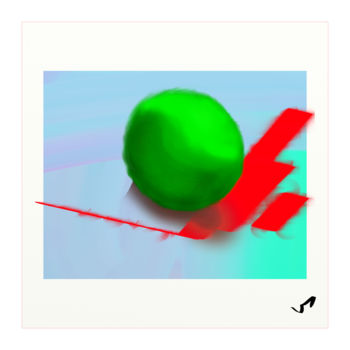 Цифровое искусство под названием "ball.jpg" - Tezkanart, Подлинное произведение искусства, Цифровая живопись