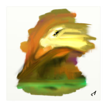 「duck.jpg」というタイトルのデジタルアーツ Tezkanartによって, オリジナルのアートワーク, デジタル絵画