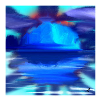 Artes digitais intitulada "iceberg.jpg" por Tezkanart, Obras de arte originais, Pintura digital