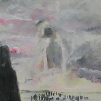 Painting titled "skywalkers chance" by Volker Mersch, Original Artwork, Acrylic