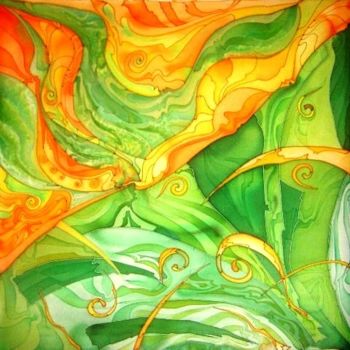 Artcraft titled "shawl "Scent of Sum…" by Natalia Volobueva, Original Artwork
