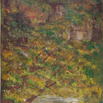 Painting titled "24, Grandma's house…" by Volodymyr Chukhas, Original Artwork, Oil