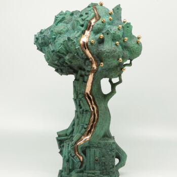 Skulptur mit dem Titel "Tree of Life" von Volodymyr Mykytenko, Original-Kunstwerk, Bronze