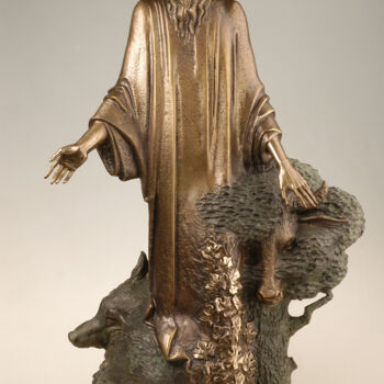 Sculptuur getiteld "The Wheel of Time" door Volodymyr Mykytenko, Origineel Kunstwerk, Bronzen
