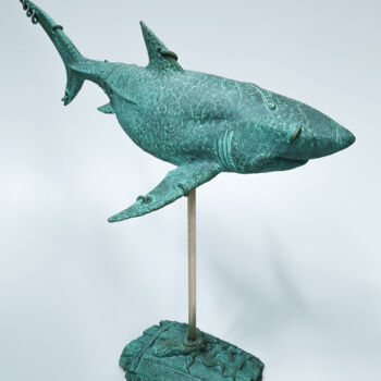 "Shark" başlıklı Heykel Volodymyr Mykytenko tarafından, Orijinal sanat, Bronz