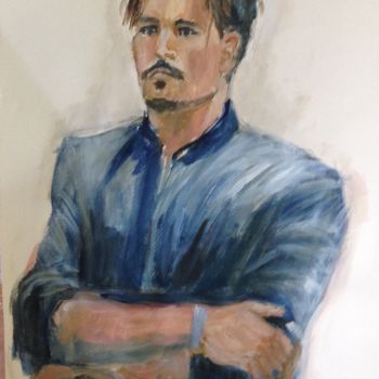 「portrait d’acteur」というタイトルの絵画 Volpertによって, オリジナルのアートワーク