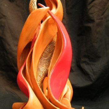 Sculpture intitulée "Lis de courbe" par Jean-Paul Taburet, Œuvre d'art originale, Terre cuite