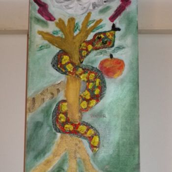 Painting titled "L'Eden" by Andréa, Original Artwork