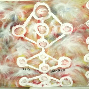 Pittura intitolato "arbre-de-vie.jpg" da Andréa, Opera d'arte originale, Olio