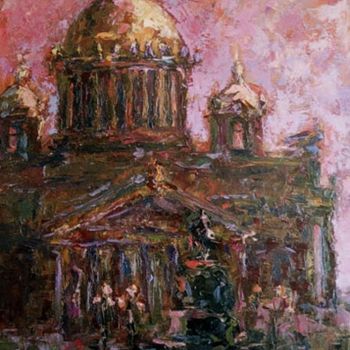 Ζωγραφική με τίτλο "The cathedral in Pe…" από Daria Voronina, Αυθεντικά έργα τέχνης