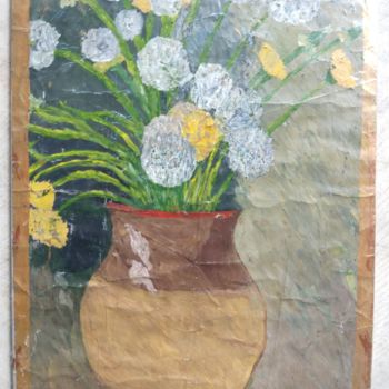 Ζωγραφική με τίτλο "ваза с цветами" από Vovs Melnik, Αυθεντικά έργα τέχνης