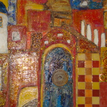 Painting titled "MOSAIQUE" by Nicole Moretti, Original Artwork, Acrylic