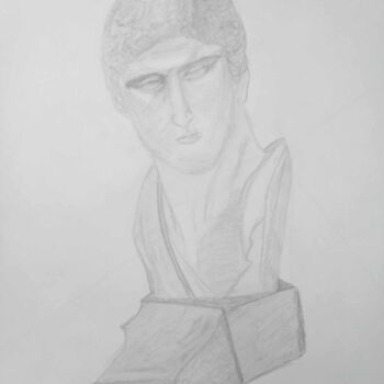 Desenho intitulada "Portrait au crayon" por Virginie Piatti, Obras de arte originais, Lápis