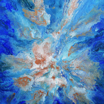Painting titled "Silent majesty - 92…" by Véronique Pascale Proust, Original Artwork, Acrylic