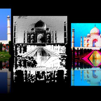 Arts numériques intitulée "Taj Mahal" par Vrineart, Œuvre d'art originale, Photo montage