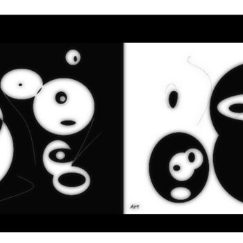 Digital Arts με τίτλο "Yin Yang" από Vrineart, Αυθεντικά έργα τέχνης, Ψηφιακή ζωγραφική
