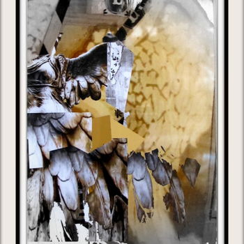 Arte digitale intitolato "L'ange" da Vroniqu Launay, Opera d'arte originale, Fotomontaggio