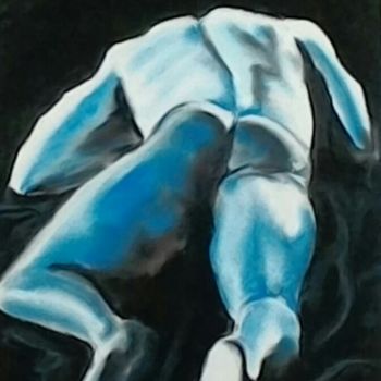 Картина под названием "L'homme qui dort" - Véroniq'S, Подлинное произведение искусства, Энкаустический