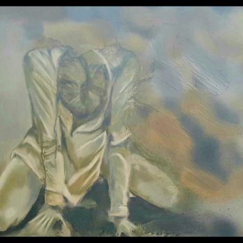 Картина под названием "Se perdre en chemin" - Véroniq'S, Подлинное произведение искусства, Рисунок распылителем краски