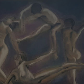 Painting titled "Circonférence" by Véroniq'S, Original Artwork, Other
