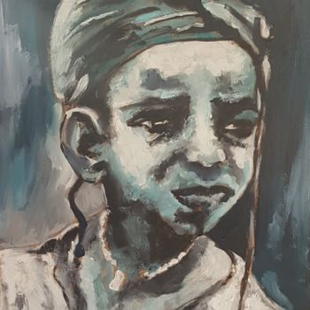 Painting titled "Petit forçat" by Véroniq'S, Original Artwork, Oil